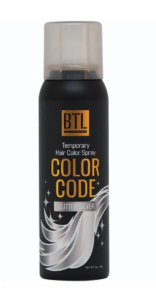 BTL Color Code Temporary Hair Color Spray - Glitter Multi 3oz