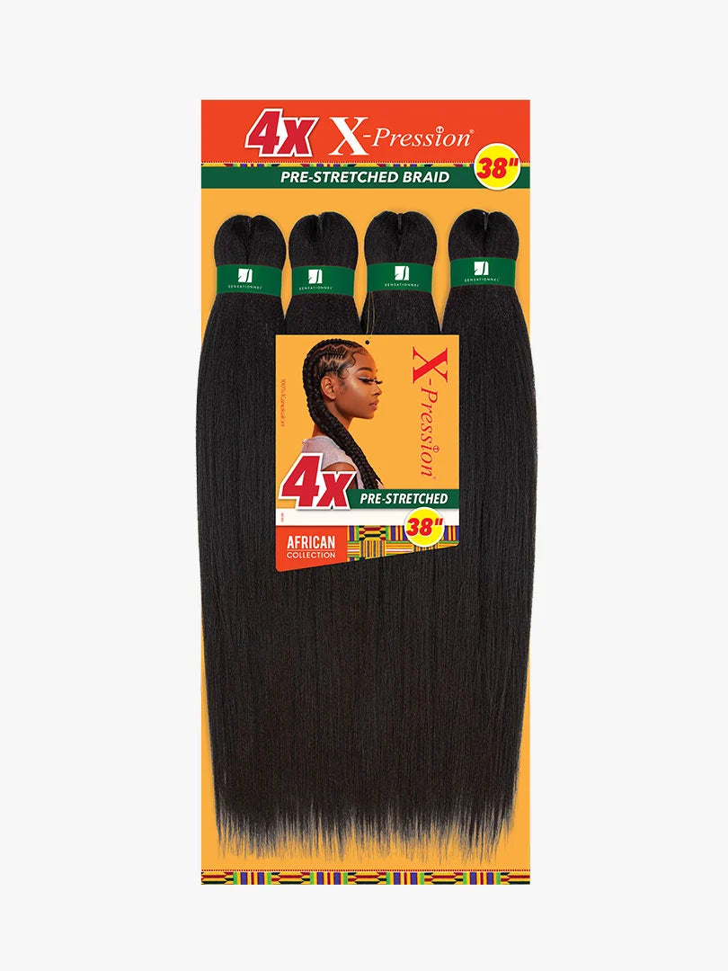 Sensationnel 4X Xpression Pre-Stretched Braiding Hair 38" - 350