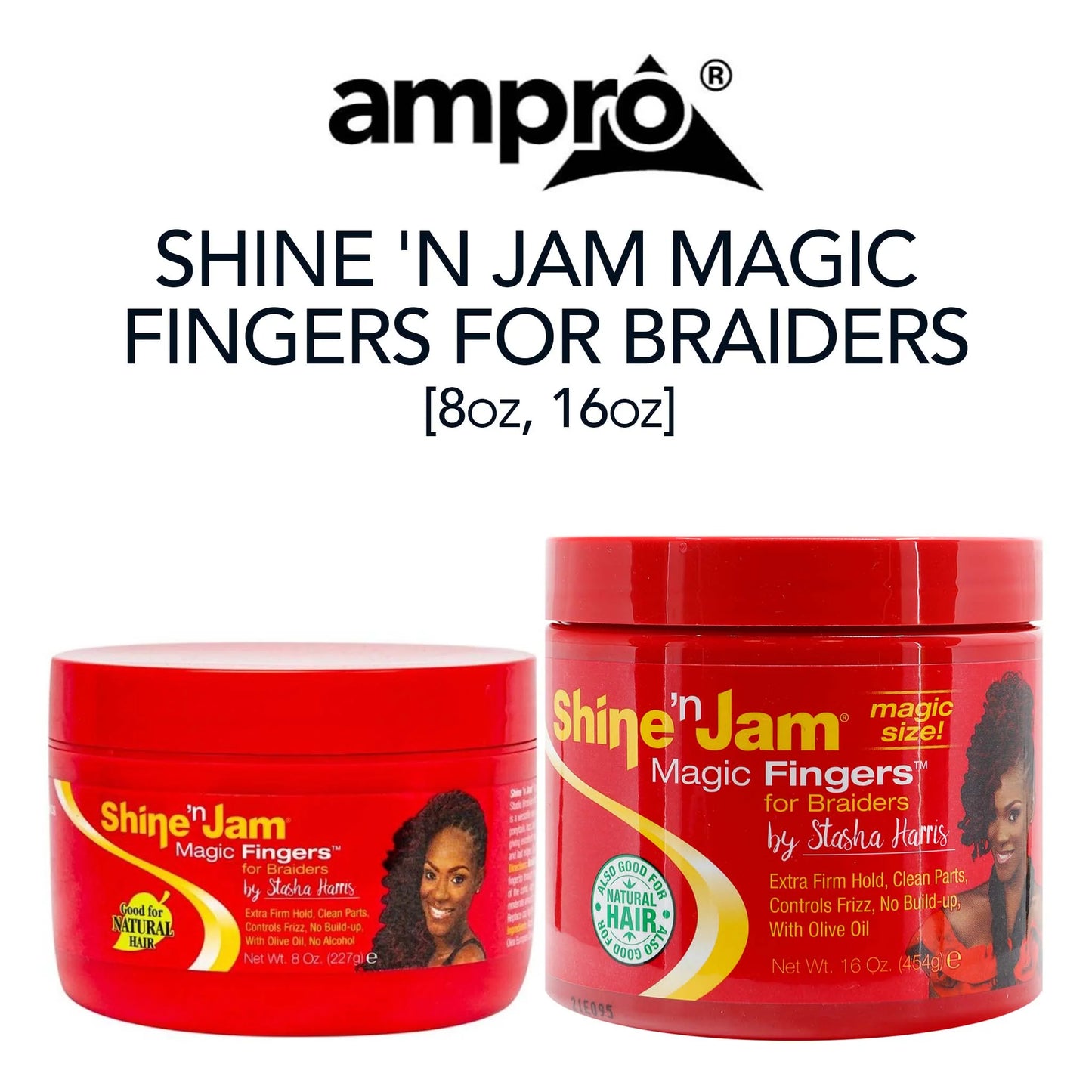 AMPRO Shine 'n Jam Magic Fingers for Braiders (16oz)