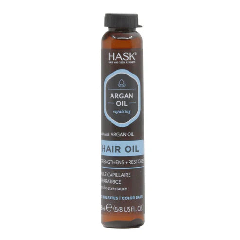 HASK Huile Capillaire Réparatrice Éclat à l'Huile d'Argan Flacon 18ml