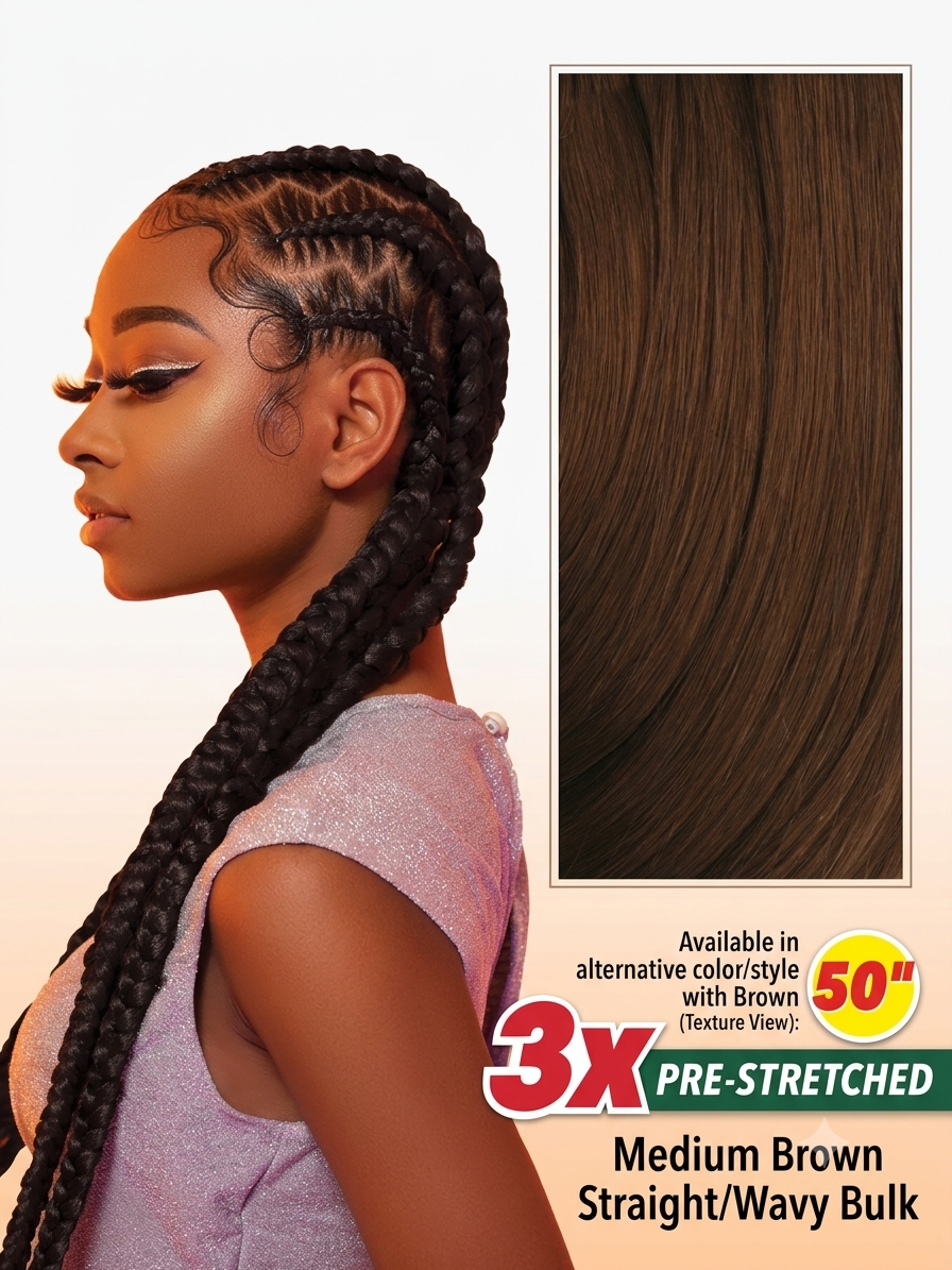 Sensationnel 3X X-Pression Pre-Stretched Braid 50"