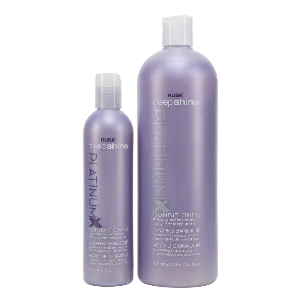 RUSK Deep Shine PLATINUMX Conditioner – 12 oz (340 g)