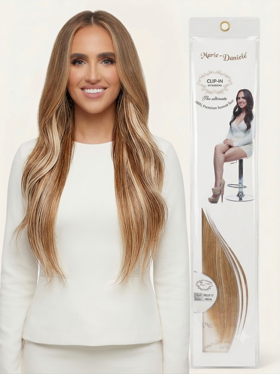 Marie-Daniele Human Hair Clip-In Extensions - 16"