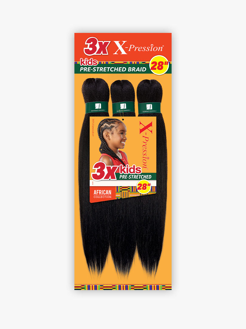 Sensationnel 3X X-Pression Pre-Stretched Braid 28" Kids