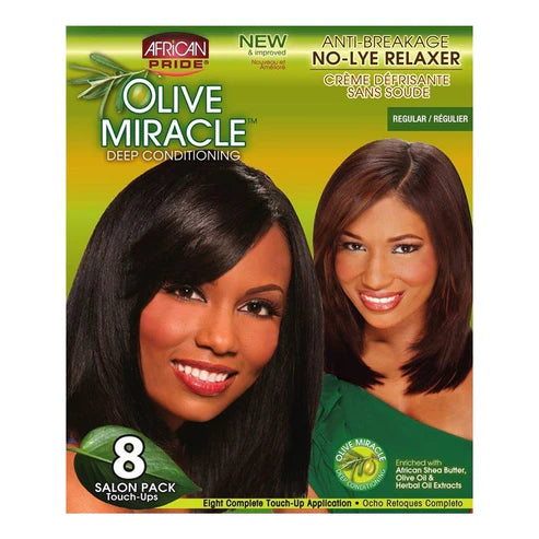 AFRICAN PRIDE Olive Miracle Kit de défrisage retouche 8 [Normal]