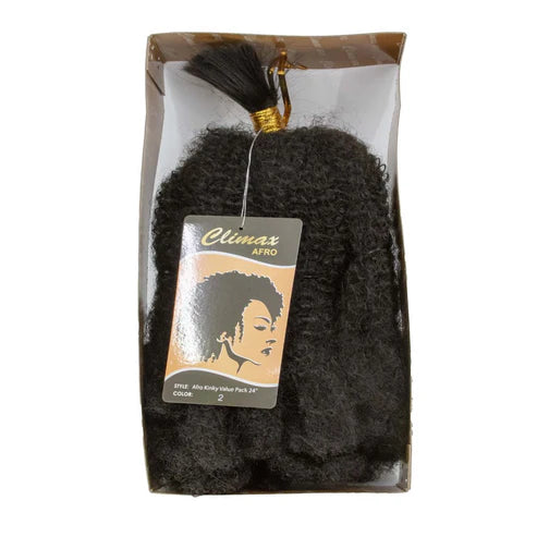 CLIMAX Afro Kinky Bulk Braid Value Pack (24inch) - 2