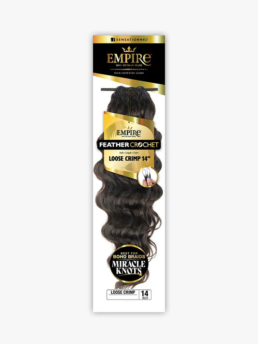 Sensationnel HH Feather Crochet Loose Crimp 14" Empire
