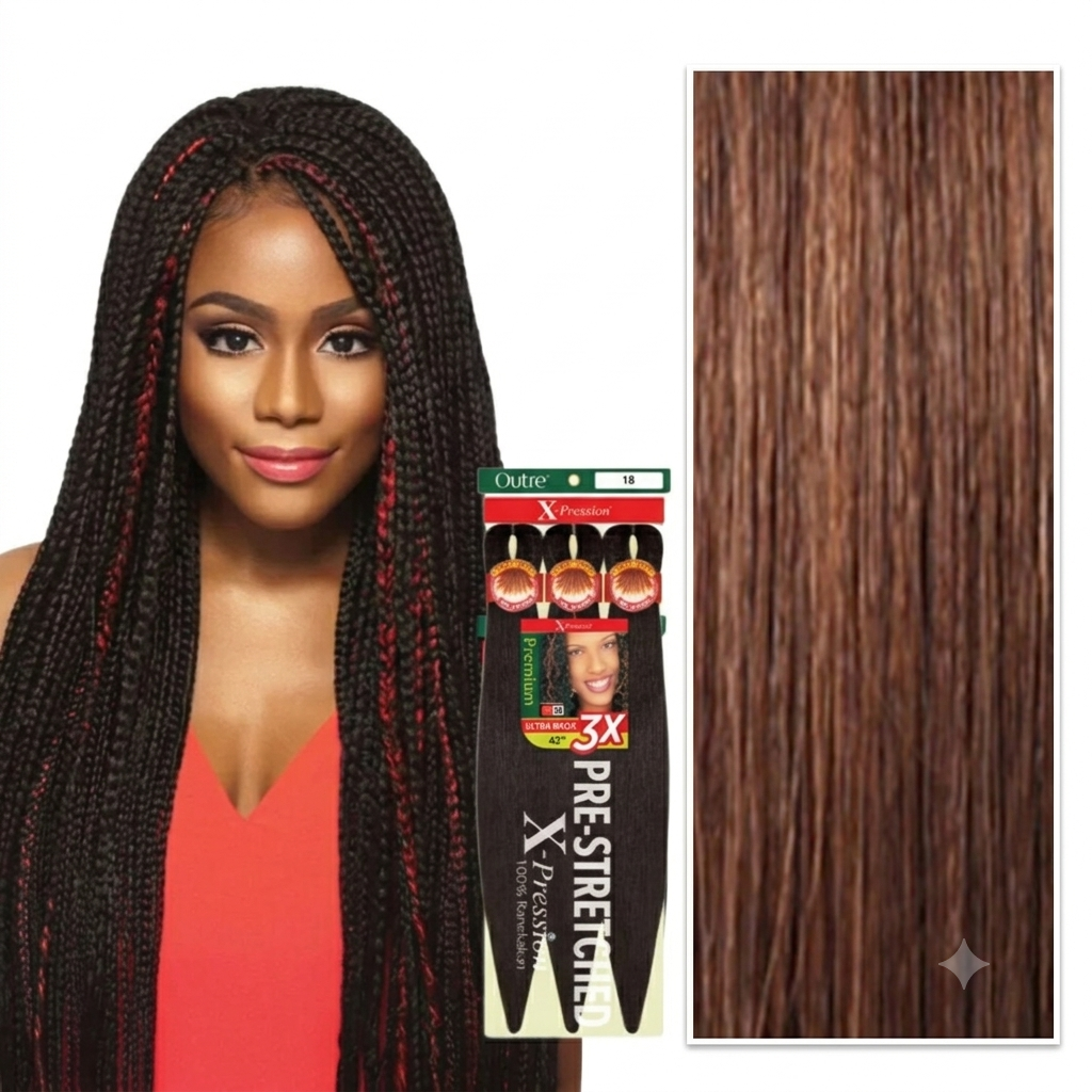 Outre Xpression 3X Ultra Braid Pré-étiré 42"