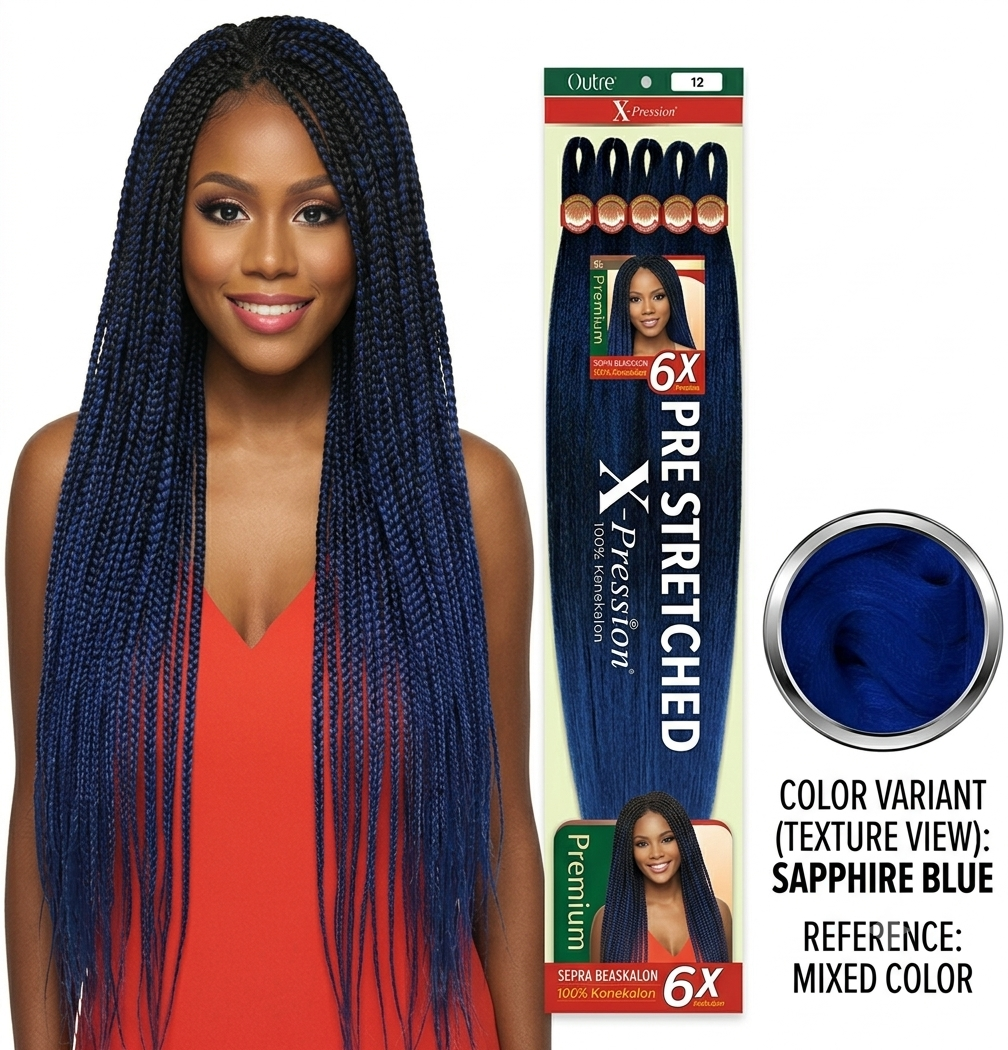 Outre Expression Pre-Stretched Braiding Hair 6X 52"