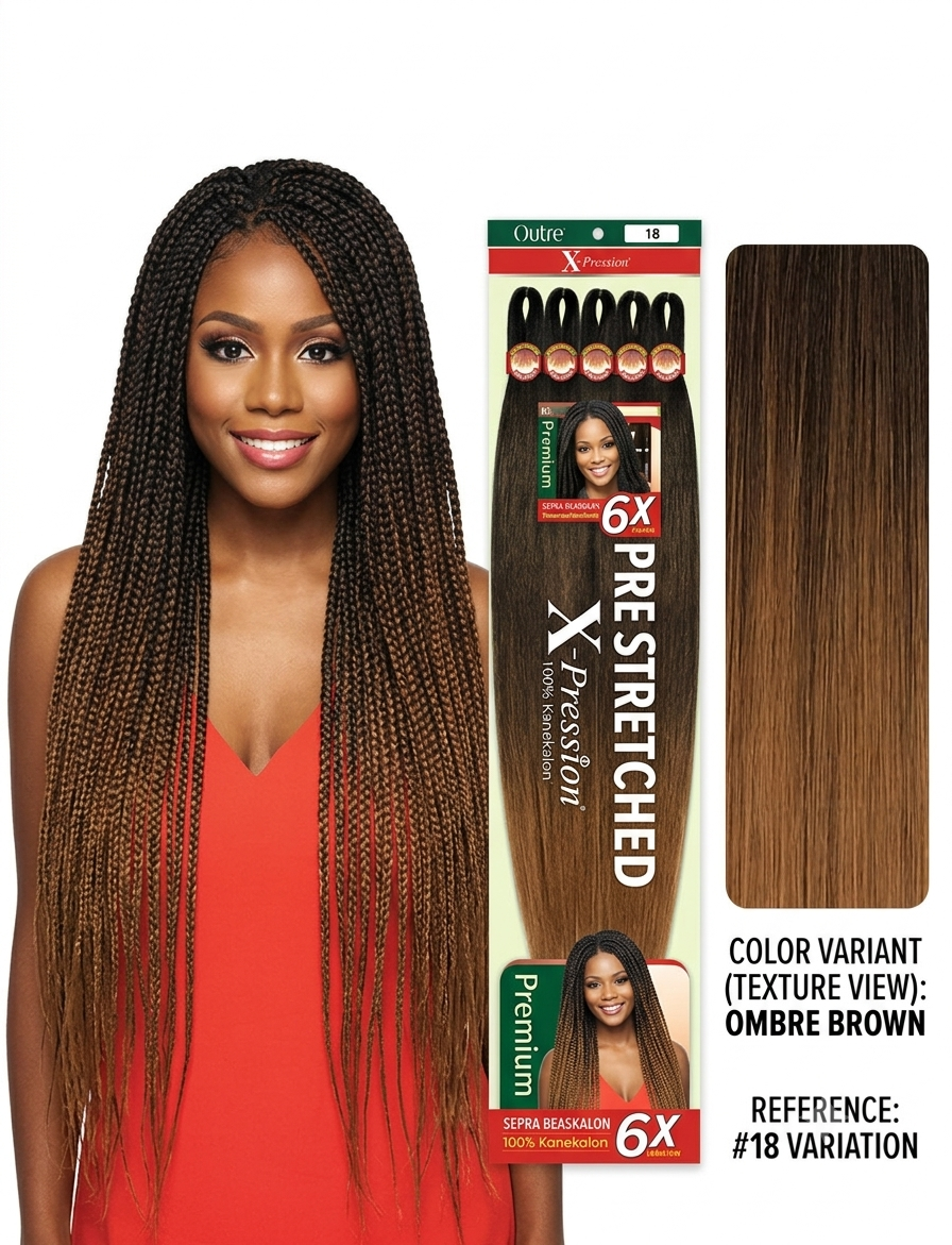 Outre Expression Pre-Stretched Braiding Hair 6X 52"