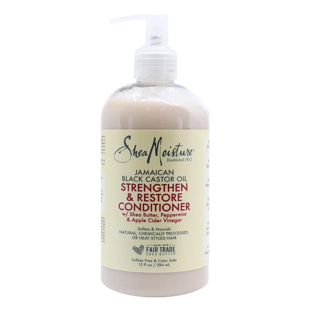 SHEA MOISTURE Après-shampoing à l'huile de ricin noire jamaïcaine (384 ml)