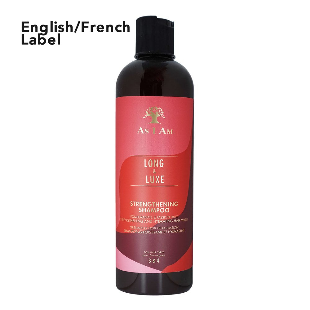 AS I AM Long and Luxe Strengthening Shampoo (12oz) - EN/FR