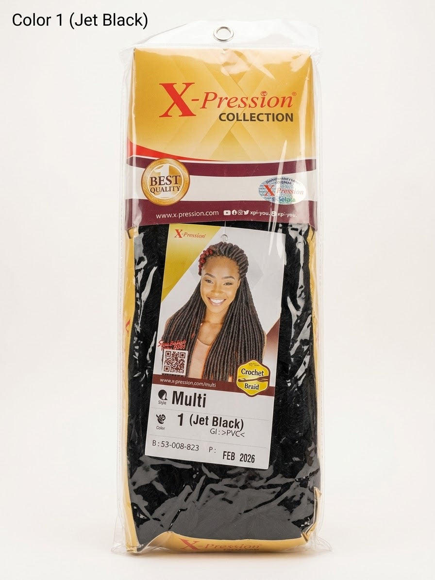 X-Pression Collection Tresse au Crochet Multiple