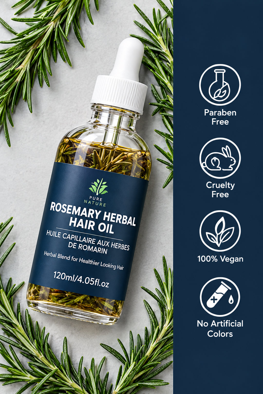 MKR Defined Kräuter-Haaröl mit Rosmarin (120 ml)