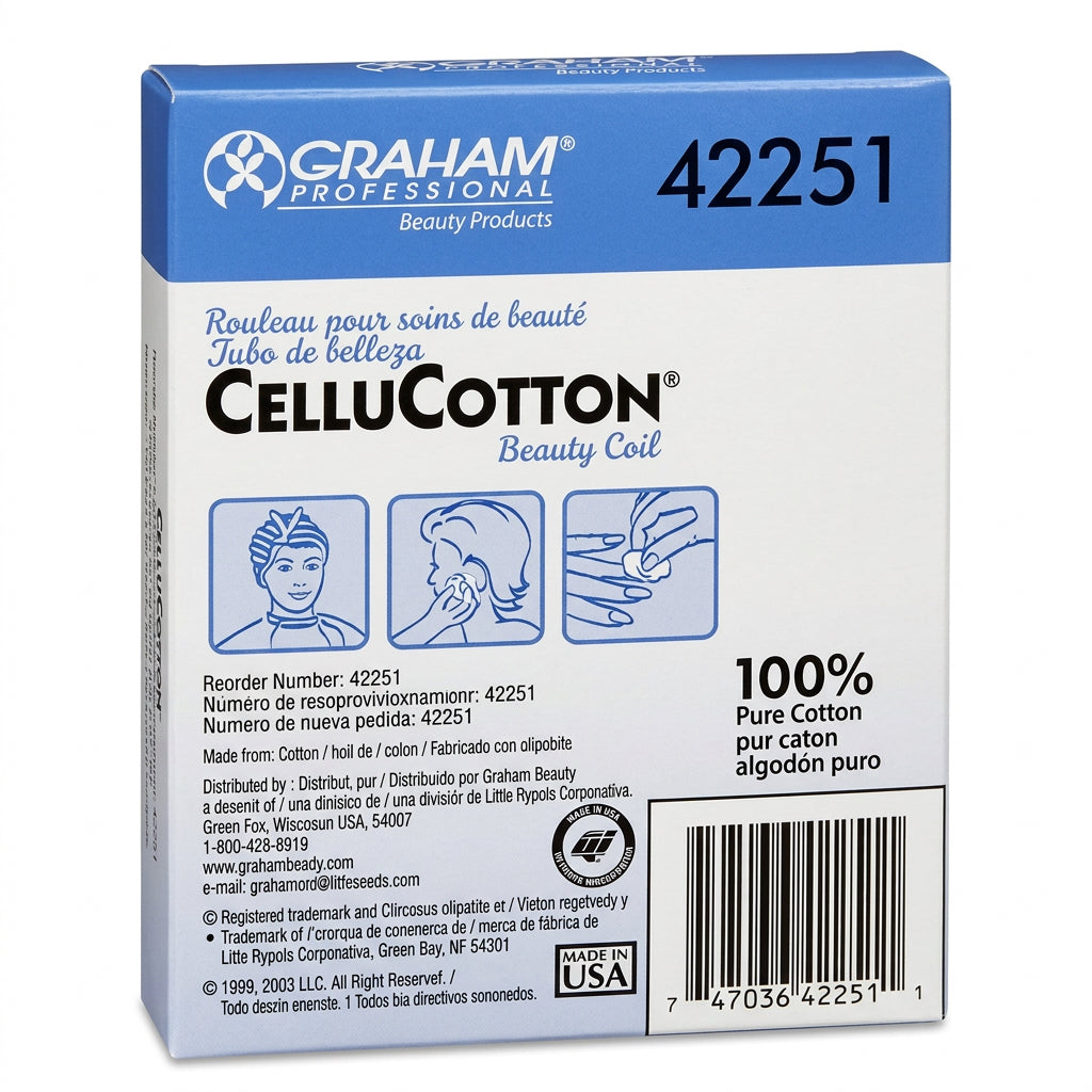 Graham Beauty CelluCotton Beauty Coil – 100% Pure Cotton (10 ft / 3.05 m)