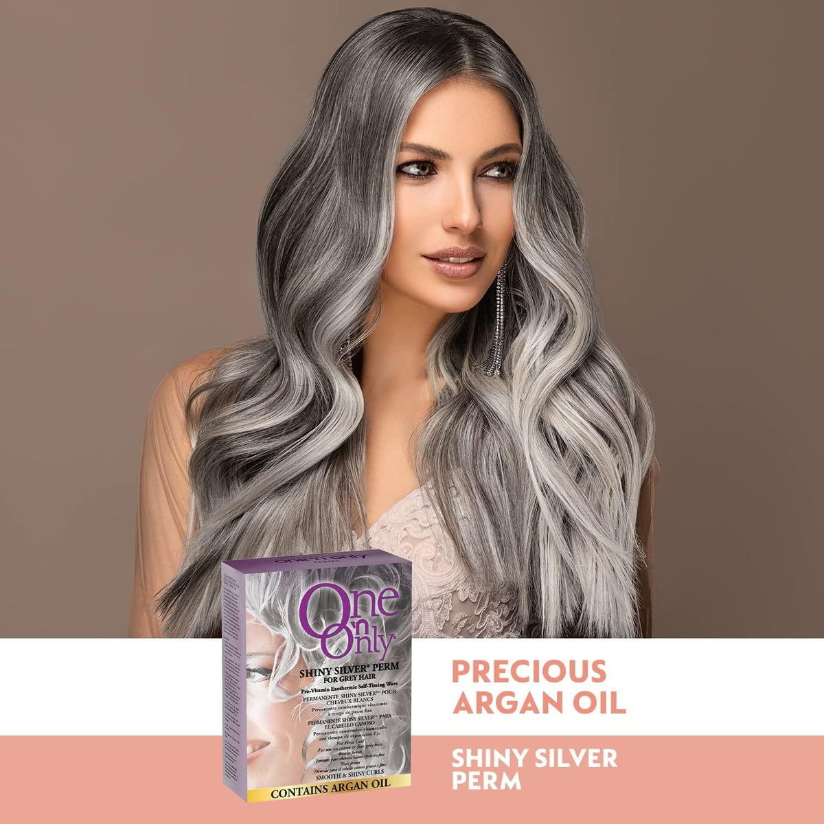 One 'n Only Shiny Silver Perm for Gray Hair with Argan Oil