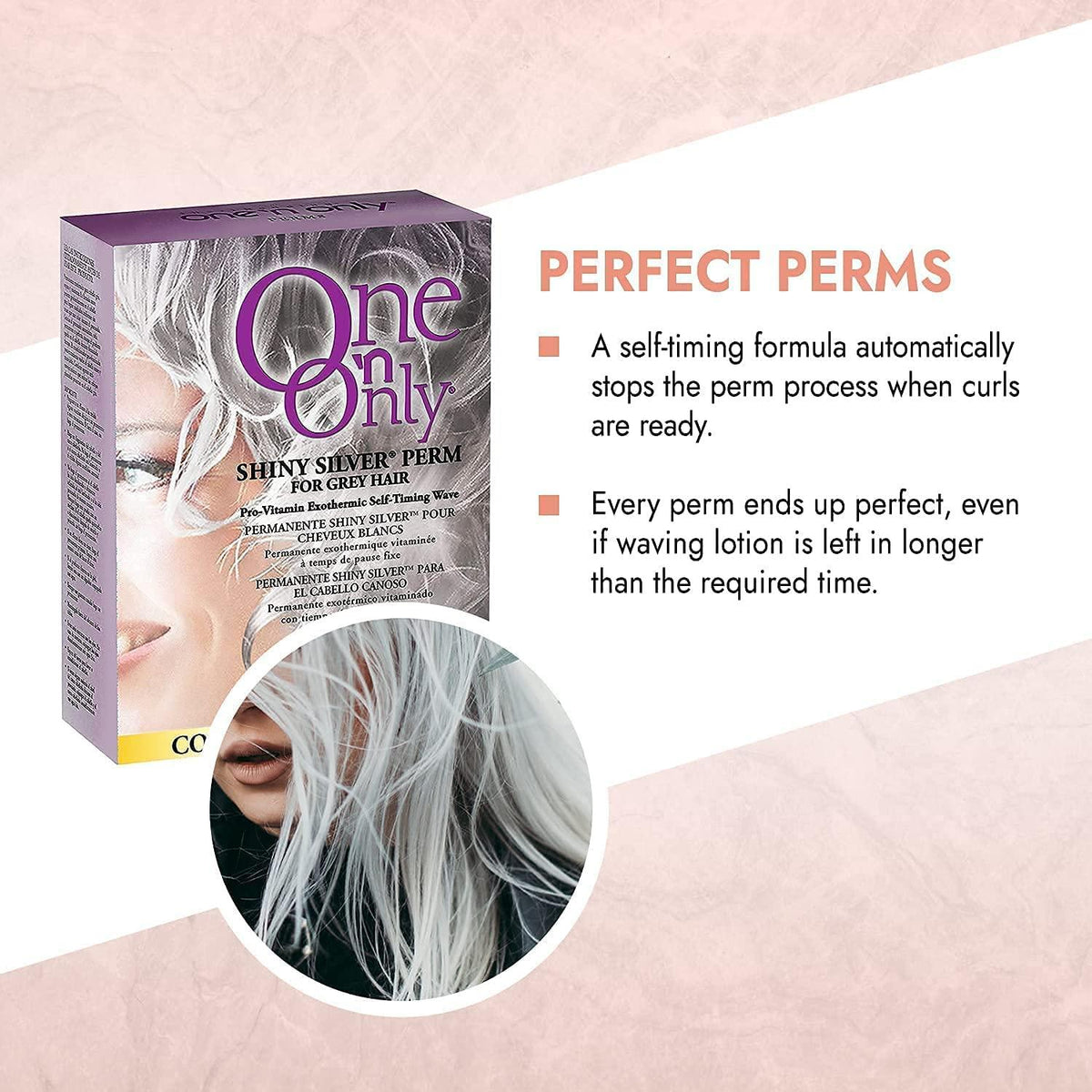 One 'n Only Shiny Silver Perm for Gray Hair with Argan Oil