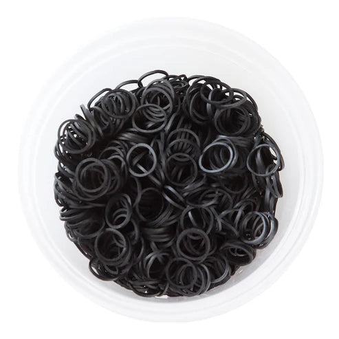 KIM & C 1000pcs Rubber Bands - Black