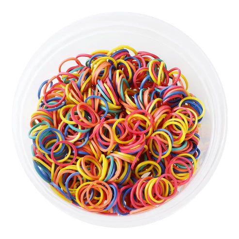 KIM & C 500 Élastiques Gros (3,8 cm) - Assortis