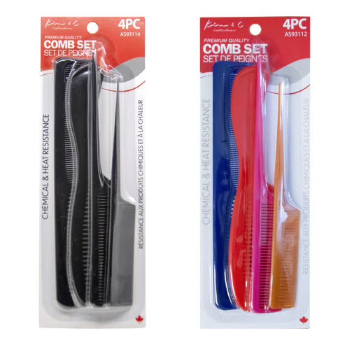 Lot de 4 peignes KIM & C