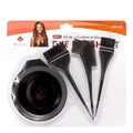 KIM & C Kit de 4 Brosses de Teinture (Bol Teinture & 3 Brosses à Teinture)