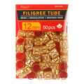 KIM & C Filigree Tube Gold - 12mm