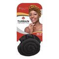 KIM & C Pre-Knotted Turban Concentric Circle - Black