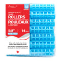 KIM & C Snap-On Rollers - Small 14 Ct (5/8" Blue)