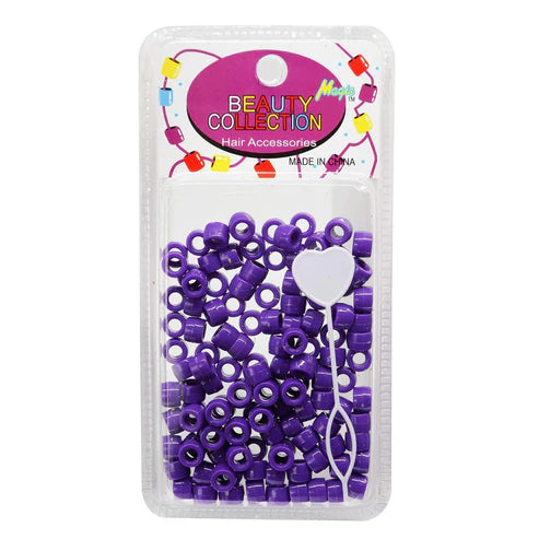 MAGIC COLLECTION Round Plastic Beads - Purple
