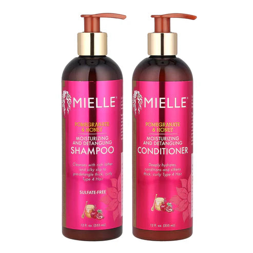 MIELLE Grenade & Miel DUO - Shampooing (355 ml) & Après-shampooing (355 ml)