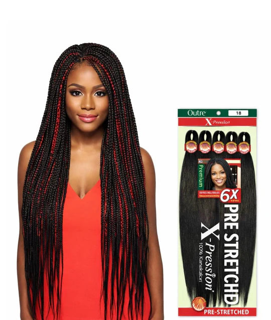 Outre Expression Pre-Stretched Braiding Hair 6X 52"