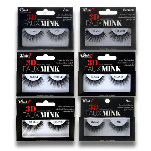 Faux cils en vison 3D WINK O 25 mm - M003