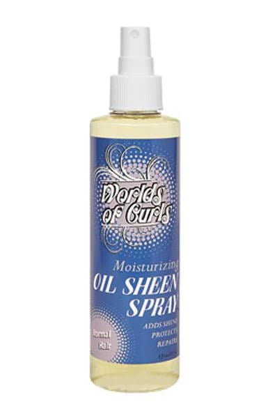 WORLDS OF CURLS Spray brillant hydratant (236 ml) - Cheveux normaux