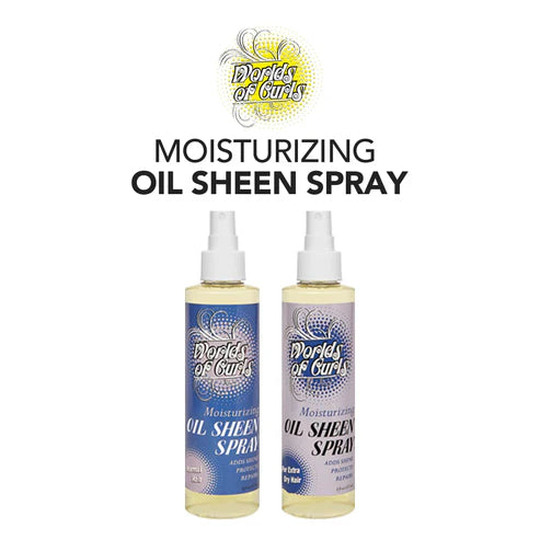 WORLDS OF CURLS Spray brillant hydratant (236 ml) - Cheveux normaux