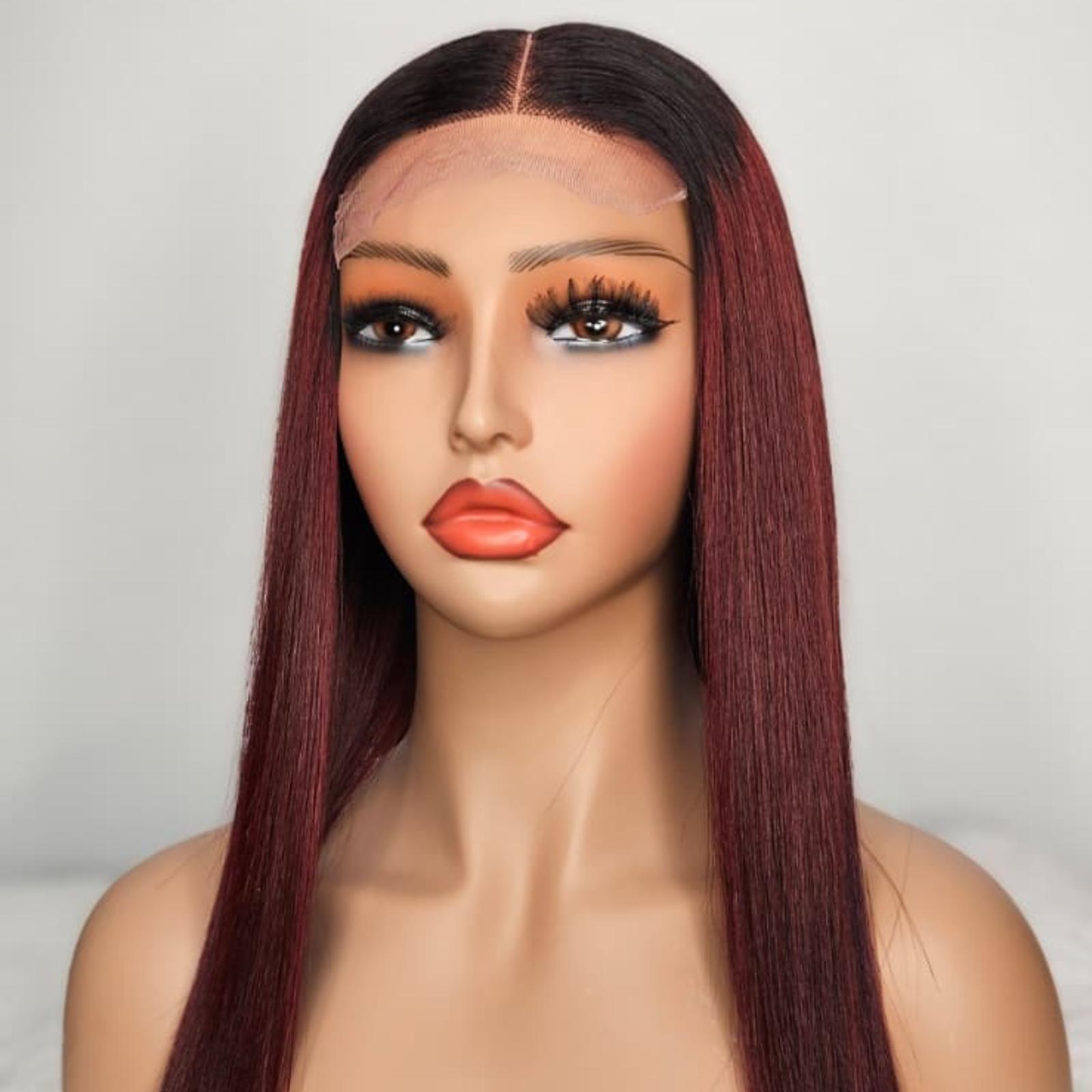 Bellar Hair Sienna Signature curly auburn wig, Rockland Beauty Supply