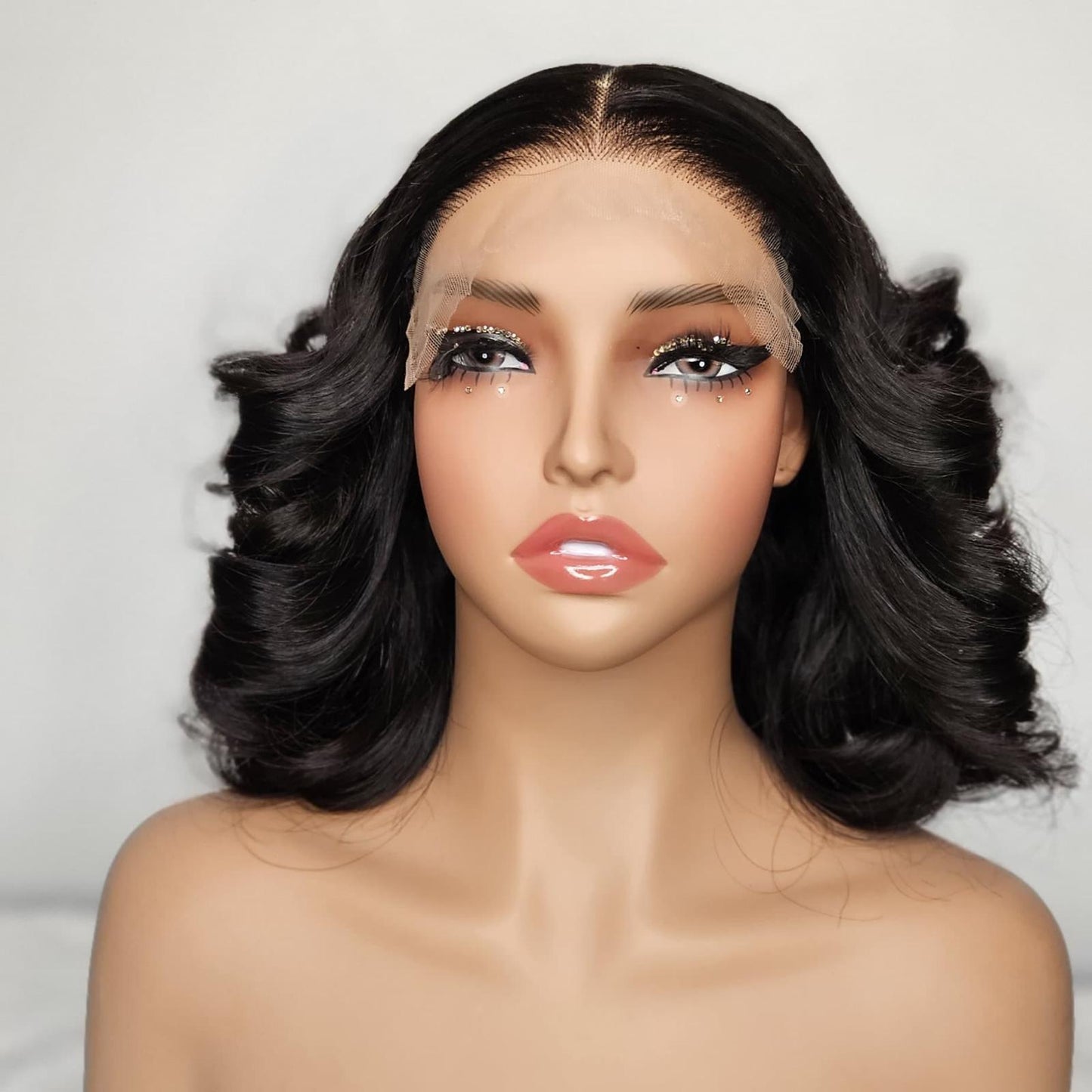 Bellar Hair Petite — 10" Curly Bob Wig | 5x5 Closure, Standard Lace | Natural Black