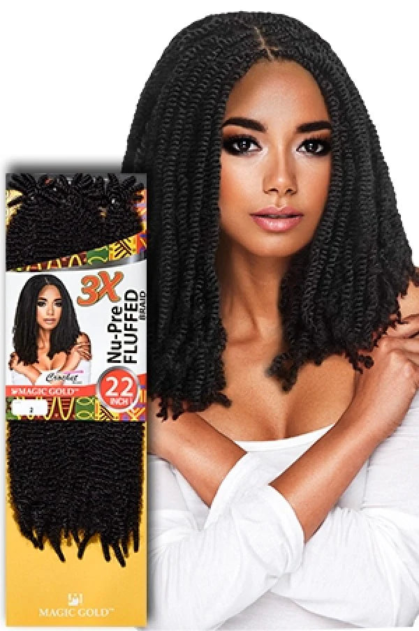 Nu Pre Puffed Braiding Hair 22" 3X