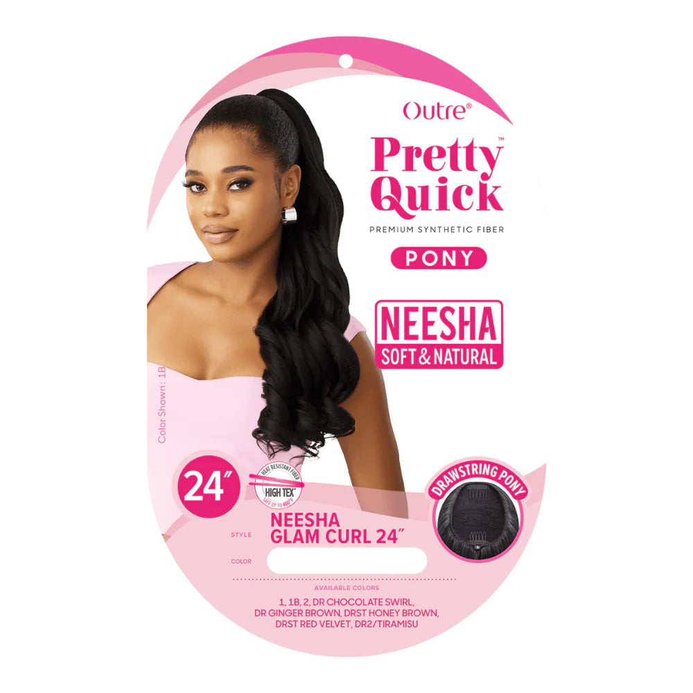 Outre Pretty Quick Pony Neesha Soft & Natural Glam Curl 24"