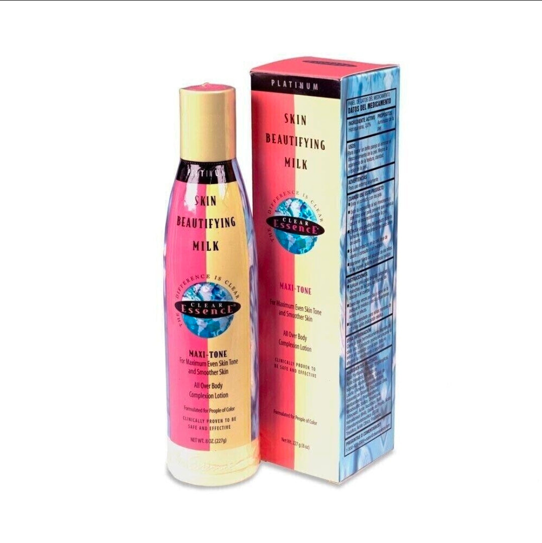 Clear Essence Platinum Skin Beautifying Milk Maxi-Tone Body Lotion – 8 oz