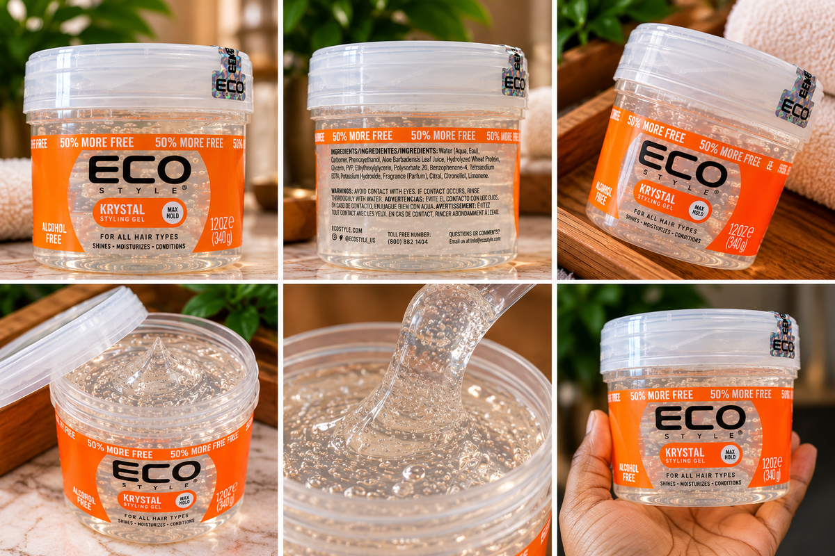 Eco Style Krystal Styling Gel – 12 oz (50% More Free)