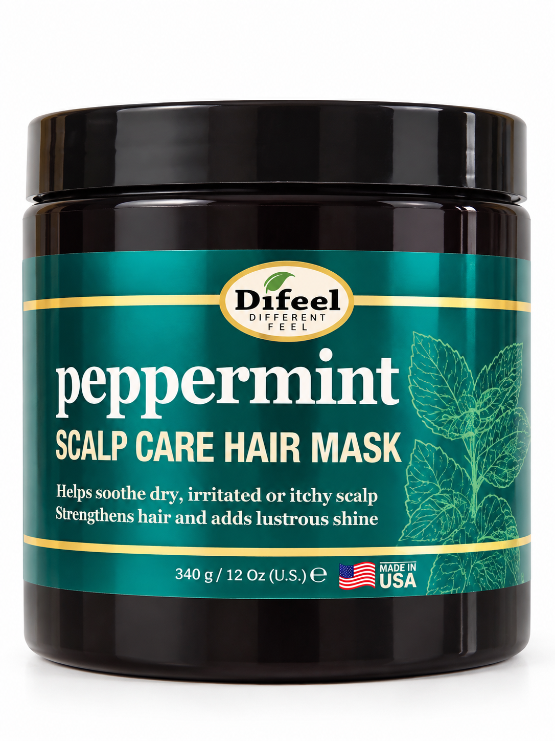 Difeel Peppermint Scalp Care Hair Mask – 12 oz