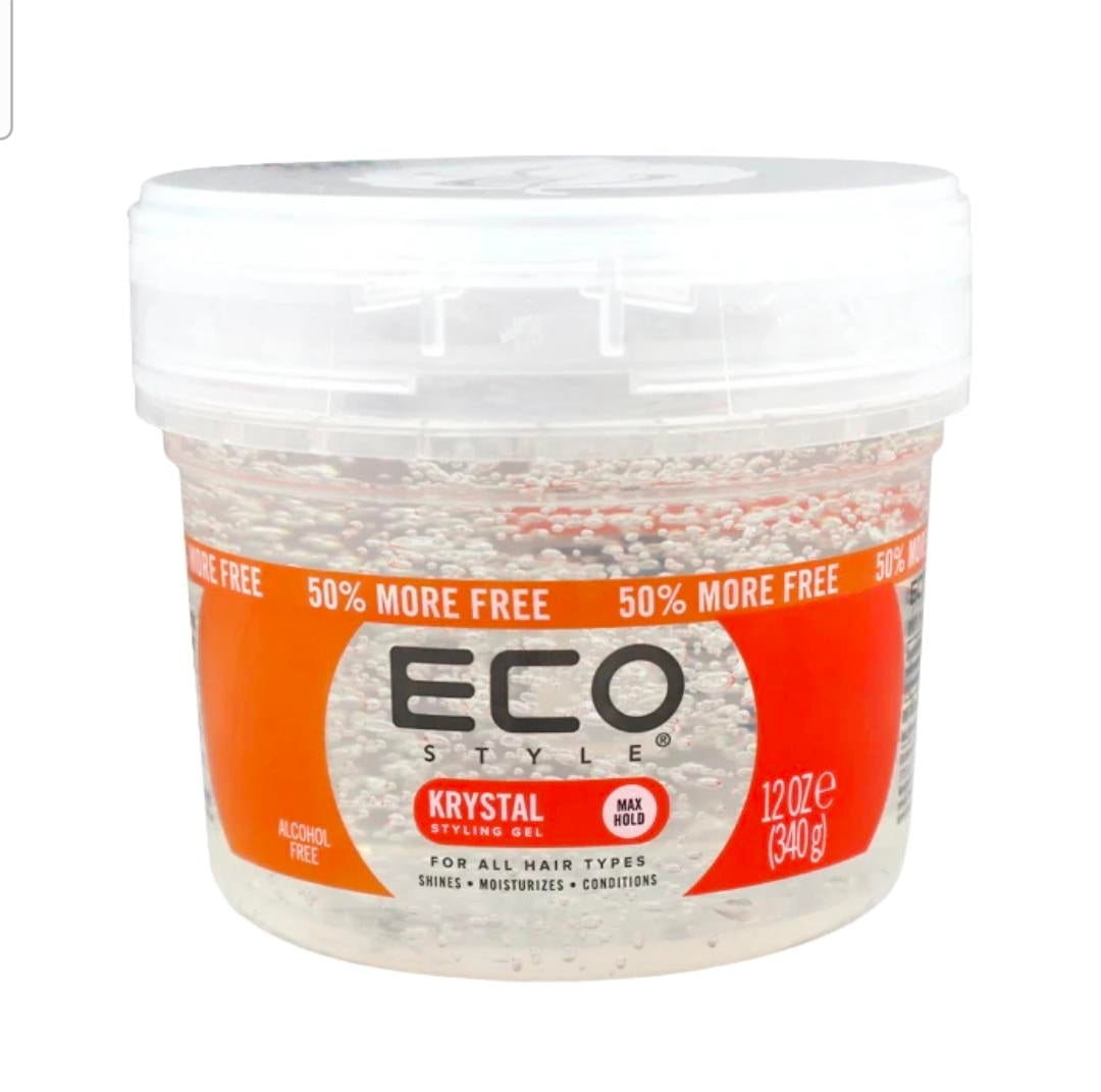 Eco Style Krystal Styling Gel – 12 oz (50% More Free)