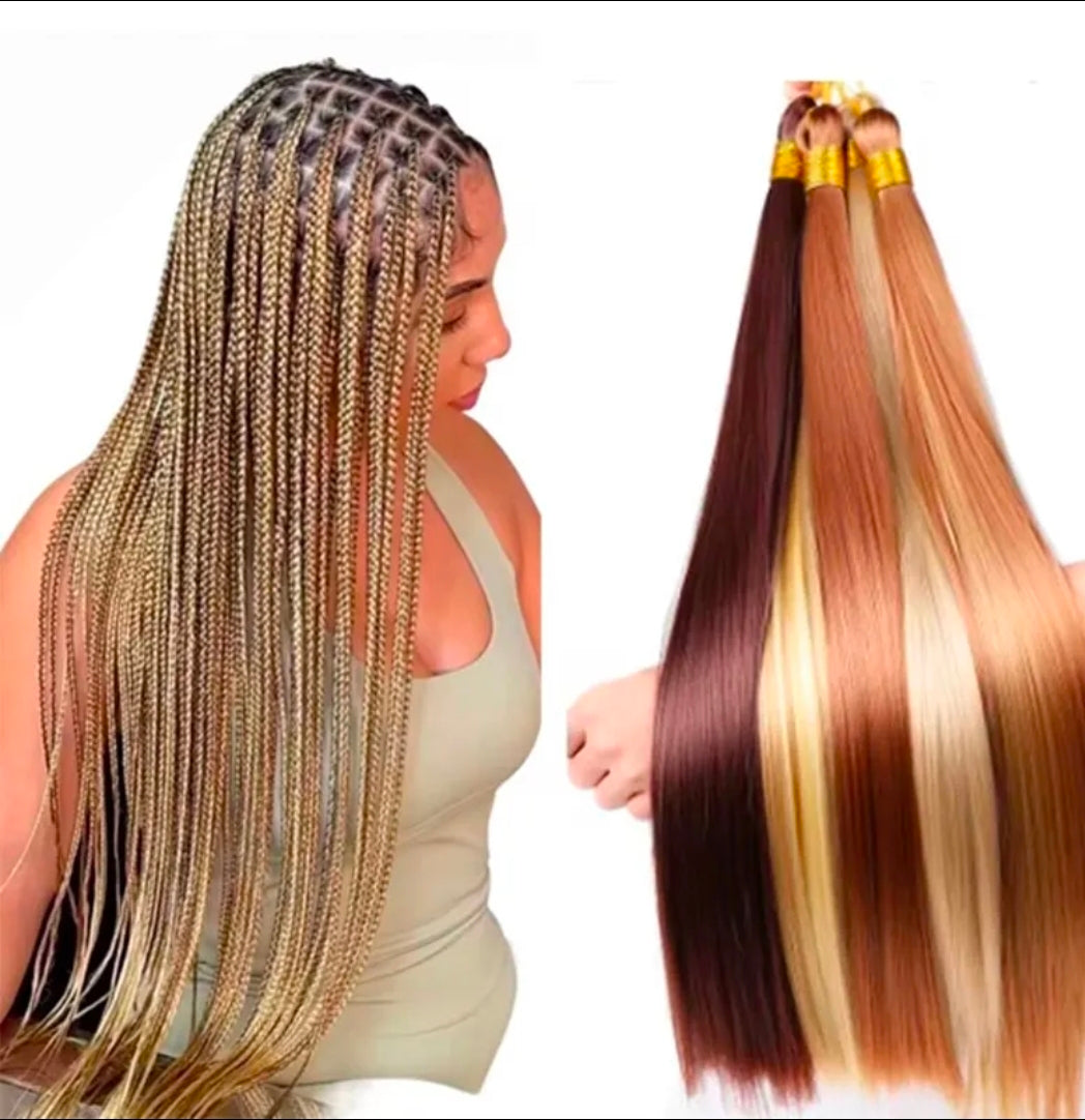 Cheveux de tressage Double Ton 30 Pouces, Raides et Soyeux