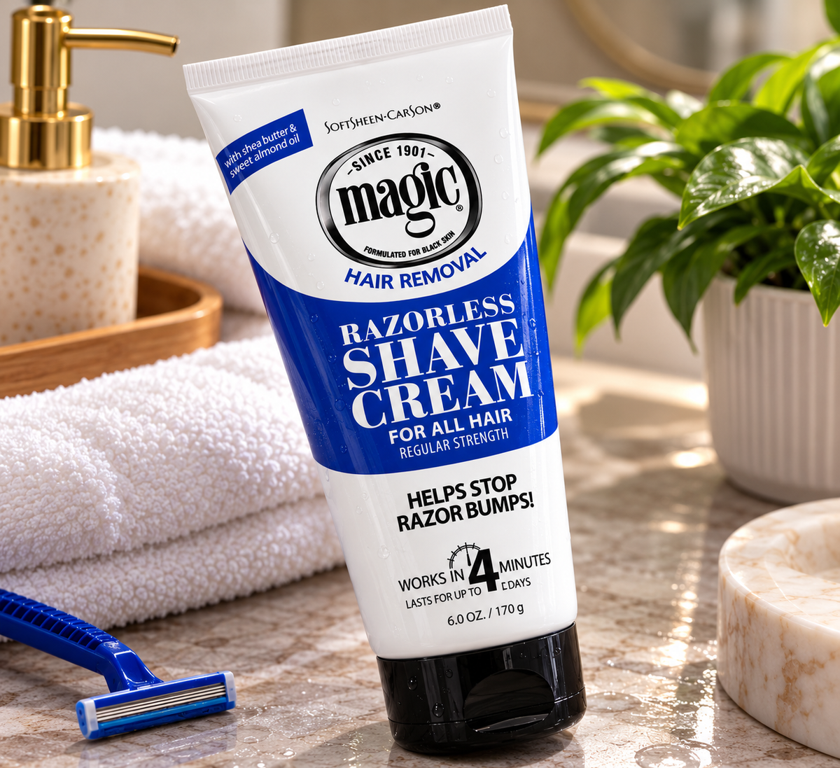 Magic Razorless Shave Cream - Regular strength 