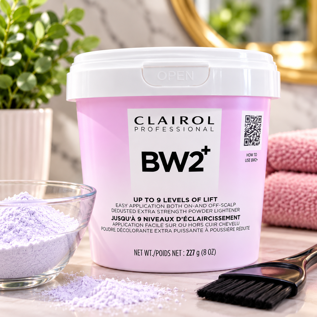 CLAIROL BW2+ Dedusted Extra starkes Blondierpulver - 8oz