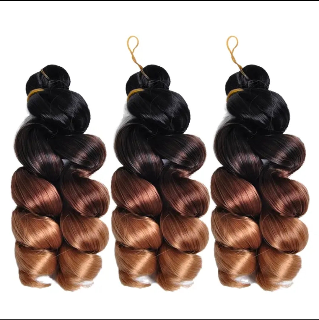 Silky Italian Curl Double Tone braiding hair