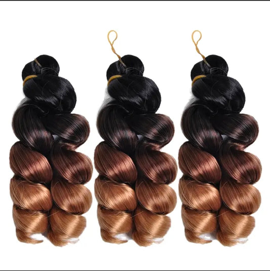Silky Italian Curl Double Tone braiding hair
