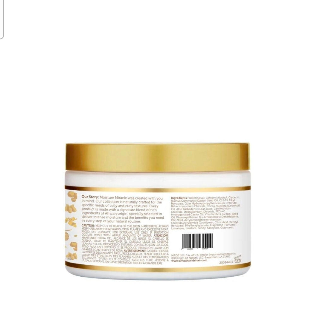 African Pride Moisture Miracle Aloe & Coconut Oil Deep Conditioner – 12 oz