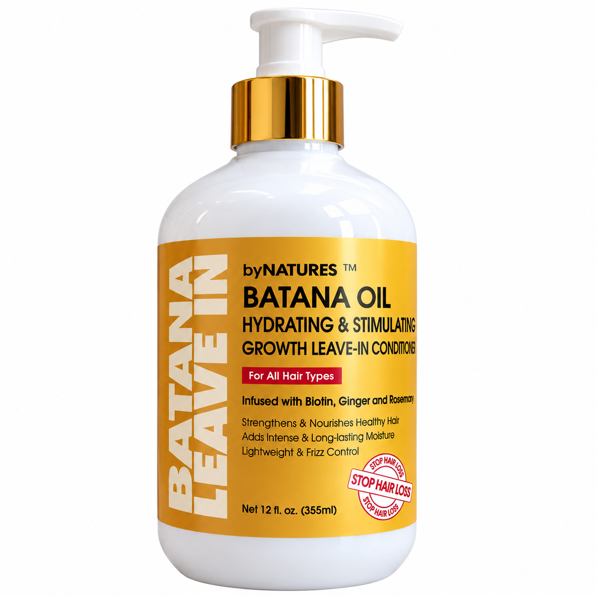 By Natures Batana Oil Moisture & Stimulating Growth Leave-In Conditioner – 12 oz
