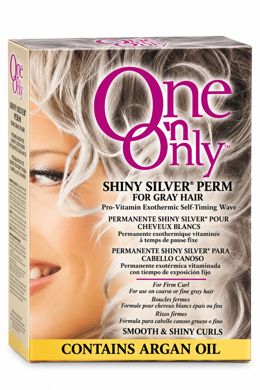 One 'n Only Shiny Silver Perm for Gray Hair with Argan Oil In box